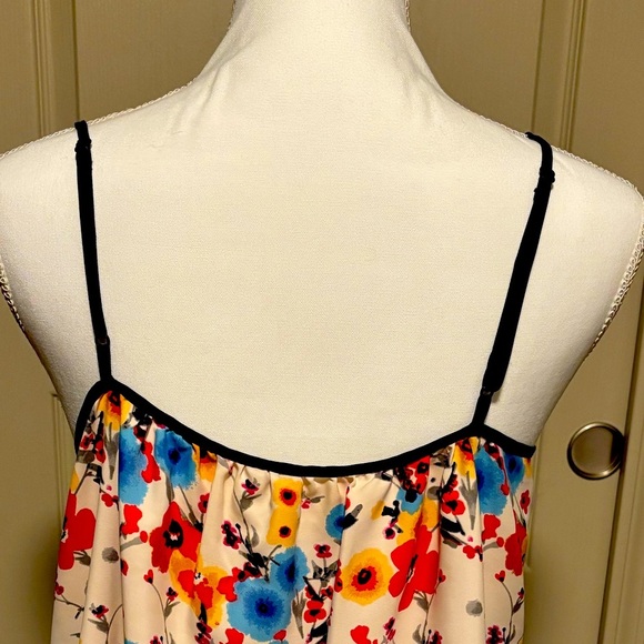 LC Lauren Conrad Floral Camisole - Blue and Red Women’s Size Large - Picture 5 of 7